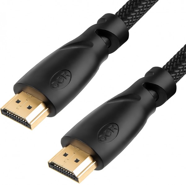 Greenconnect Кабель 0.5m HDMI версия 2.0, HDR 4:2:2, Ultra HD, 4K 60 fps 60Hz/5K*30Hz, 3D, AUDIO, 18.0 Гбит/с, 28/28 AWG, OD7.3mm, тройной экран, черный нейлон, GCR-HM811-0.5m Greenconnect HDMI (m) - HDMI (m) 0.5м