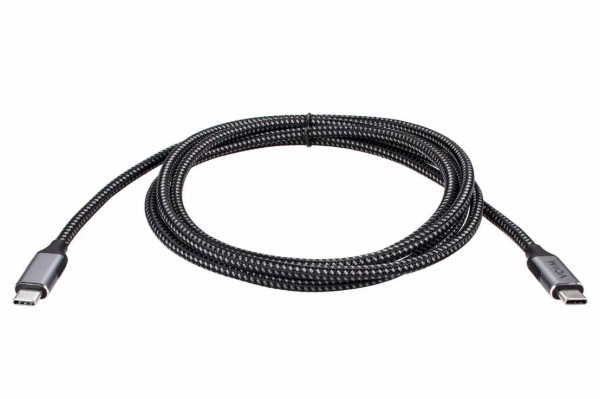 Кабель USB3.2 Gen2X2, CM->CM, 20Gbs, 100WT, 4KX60Hz, All shell, 1m  VCOM <CU420M-1M>