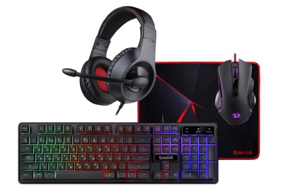 Redragon Игровой набор S137 RU,мышь+клавиатура+ковер+науш