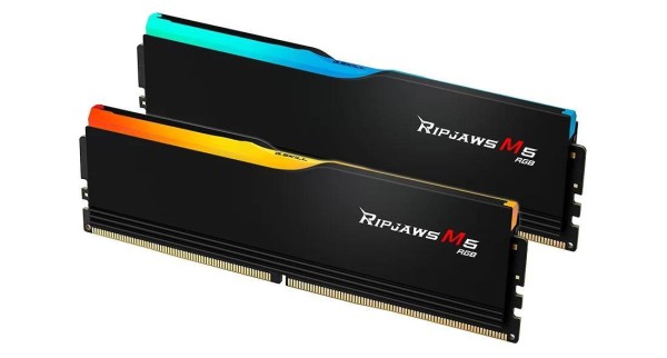Модуль памяти G.SKILL RIPJAWS M5 RGB 32GB 6000МГц DDR5 CL30 DIMM (Kit of 2x16GB) 1.35V XMP 3.0, Black