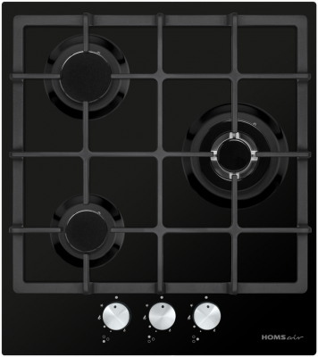 Встраиваемая газовая панель HOMSair HGE433TGCBK