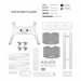 Мобильная стойка на 1 ТВ ONKRON TS1552 White