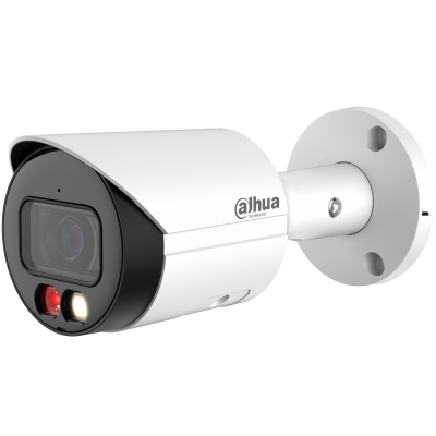 Уличная цилиндрическая IP-видеокамера Full-color с ИИ2Мп; 1/2.8" CMOS; объектив 3.6мм; WDR(120дБ); чувствительность 0.002лк@F1.6 сжатие: H.265+, H.265, H.264+, H.264, MJPEG; 2 потока до 2Мп@25к/с; видеоаналитика: SMD Plus (Умная детекция движения) Dahua D