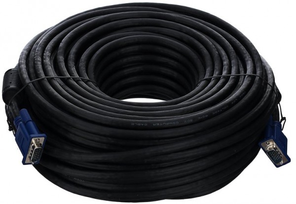 Кабель монитор-SVGA card (15M-15M) 40м 2 фильтра VCOM <VVG6448-40M> VCOM VGA (m) - VGA (m) 40м