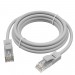 GCR Патч-корд прямой 13.0m UTP кат.5e, серый, позолоченные контакты, 24 AWG, литой, ethernet high speed 1 Гбит/с, RJ45, T568B, GCR-51516 Greenconnect RJ45(m) - RJ45(m) Cat. 5e UTP  13м серый