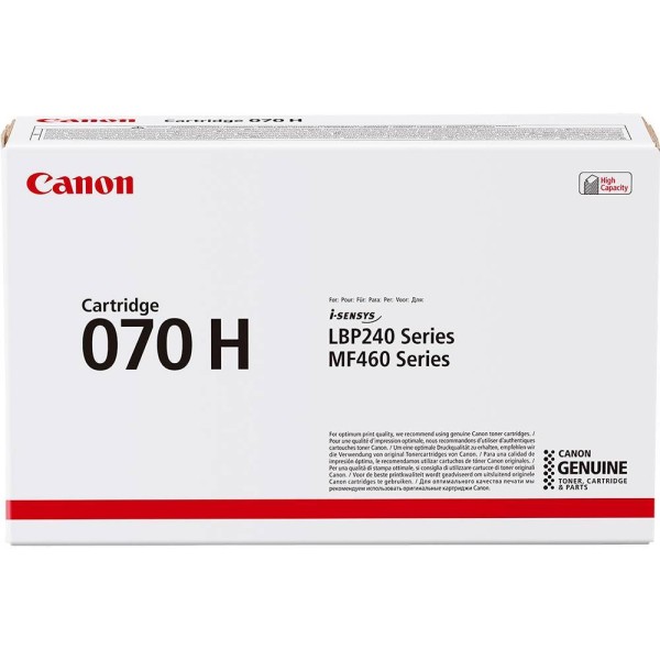 Картридж CANON 070H BK черный, увеличенной емкости  10 200 стр