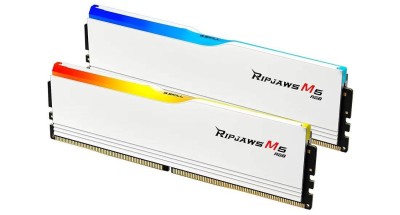 Модуль памяти G.SKILL RIPJAWS M5 RGB 64GB 6000МГц DDR5 CL30 DIMM (Kit of 2x32GB) 1.4V XMP 3.0, White