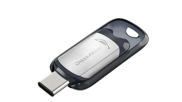 Флеш накопитель 128GB SanDisk CZ450 Ultra Type-C, USB Type-C, Silver