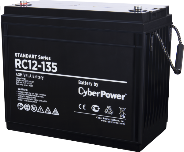 Аккумуляторная батарея SS CyberPower RC 12-135 / 12 В 135 Ач CyberPower Standart Series RC 12-135