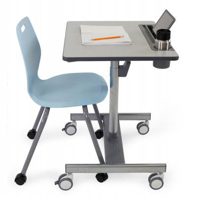 Ergotron стол LearnFit SE2 (сидя-стоя), серый