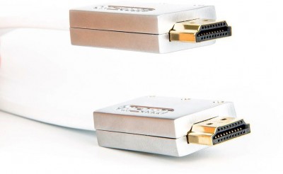 Кабель HDMI 19M/M ver 2.0, 3M, Aopen/Qust <ACG568F-S-3M> серебряно-белый Flat Aopen HDMI (m)- HDMI (m) 3м