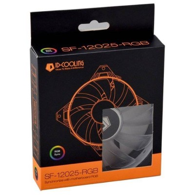 Вентилятор ID-Cooling SF-12025-RGB  (120мм, 18-35.2 dB, 700-1800 rpm, 4 pin, RGB  подсветка) RTL
