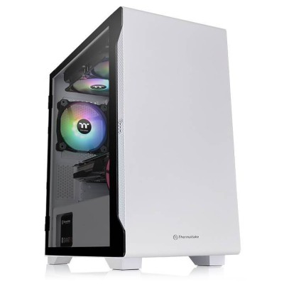 Корпус Thermaltake S100 Tempered Glass Snow Edition Micro Chassis White Micro Case (mATX/Mini-ITX) (CA-1Q9-00S6WN-00)