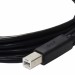 Greenconnect Кабель 1.0m USB 2.0, AM/BM, черный, 28/28 AWG, экран, армированный, морозостойкий, GCR-UPC5M-BB2S-1.0m Greenconnect USB 2.0 AM - USB 2.0 BM 1м