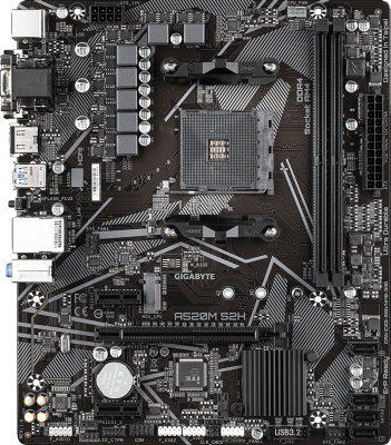 Материнская плата Gigabyte A520M S2H (rev. 1.0)