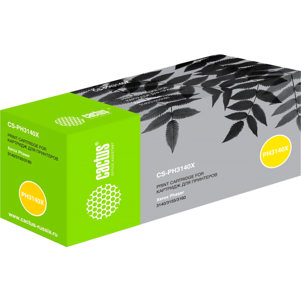 Картридж лазерный Cactus CS-PH3140X 108R00909 черный (2500стр.) для Xerox Phaser 3140/3155/3160