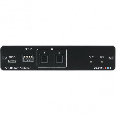 Коммутатор 2х1 HDMI с автоматическим переключением; коммутация по наличию сигнала, поддержка 4K60 4:4:4, деэмбедирование аудио Kramer VS-211X