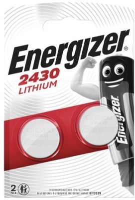 Батарейка Energizer CR2430 BL2 Lithium 3V (2/20/280) Energizer E300830301