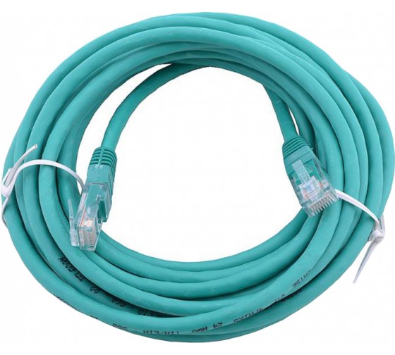 Патчкорд литой Aopen/Qust UTP кат.5е 15м зеленый <ANP511_15M_G>