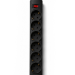 Сетевой фильтр PROGIX PG645, 6 розеток, черный, кабель 2 метра, заземление, выключатель, мощность нагрузки 3500Вт, размер 320 х 50 х 40мм, сечение кабеля 3 х 1.5кв.мм. PROGIX PG645