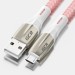 GCR Кабель 1.2m MicroUSB series MERCEDES, PINK NYLON, супер быстрая зарядка, 28/22 AWG, GCR-51954 Greenconnect  USB 2.0 Type-AM - microUSB 2.0 (m) 1.2м
