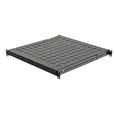 Выдвижная перфорированная полка с глубиной корпуса 1000мм, черный Estap SHLSLD100B