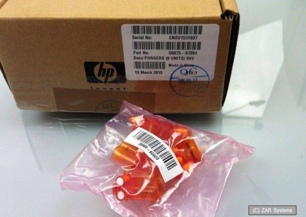 Набор чистящих колпачков  (6шт) HP DJ 111/T620/770/790/1120/1200 (Q6675-67004)