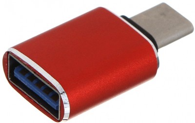 GCR Переходник USB Type C на USB 3.0, M/AF, красный, GCR-52298 Greenconnect USB 3.2 Type-C (m) - USB 3.2 Type-AM