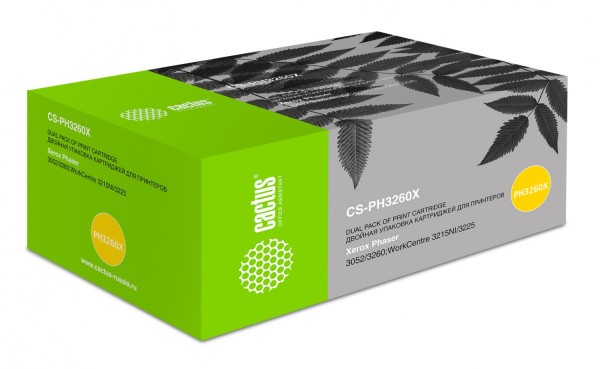 Картридж лазерный Cactus CS-PH3260X 106R02782 черный (6000стр.) для Xerox Phaser 3052/3052NI/3260