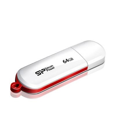 Флеш накопитель 64Gb Silicon Power LuxMini 320, USB 2.0, Белый
