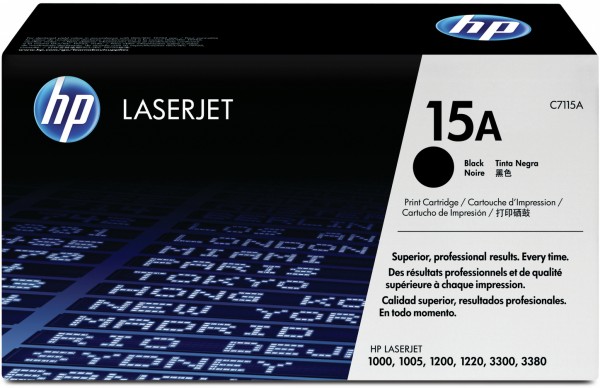 Тонер-картридж HP 15A Black Original LaserJet Print Cartridge (C7115A)