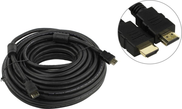 Кабель HDMI 19M/M ver 2.0, 20М, 2 фильтра  Aopen