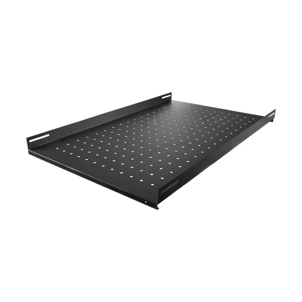 Полка стационарная ONTEK SH1000100-9005 470х750мм, для напольных шкафов глубиной 1000мм, нагрузка до 100кг, черный RAL 9005