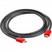 GCR Кабель 2.0m HDMI версия 1.4, черный, красные коннекторы, OD7.3mm, 30/30 AWG, позолоченные контакты, Ethernet 10.2 Гбит/с, 3D, 4K GCR-HM450-2.0m, экран Greenconnect GCR-HM450-2.0m