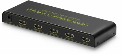 Greenconnect Разветвитель v1.4 HDMI 1на 4 выхода, 4K2K 30Hz /1080p 120Hz + индикация серия Greenline GL-v104C Greenconnect HDMI (f) to 4 x HDMI (f)