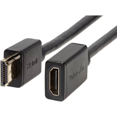 Кабель удлинительный  HDMI-19M---HDMI-19F ver 2.0, 2m, Telecom <TCG-235MF-2M> VCOM TCG235MF-2M