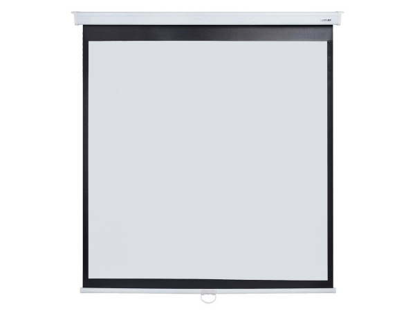 [LMP-100117CSR] Настенный экран Lumien [Master Picture CSR] 216x208см (раб.область 203х203 см) (84"х84") MW FiberGlass черн. кайма по периметру, верх.кайма 8 см, механизм плавного возврата, возможность потолочн./настенного крепления (белый корпус) 1:1