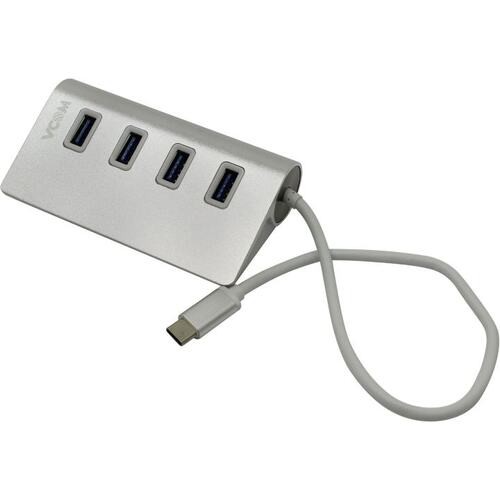 Кабель USB Type-Cm --> концентратор 4 port USB3.0 Af 5Gbps, VCOM <DH316>