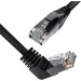 GCR Патч-корд прямой 10.0m UTP кат.5e, черный, верхний угол, литой, ethernet high speed, RJ45, T568B Greenconnect GCR-53935