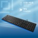 Клавиатура Oklick 520M2U черный/черный USB slim Multimedia Oklick 1061587
