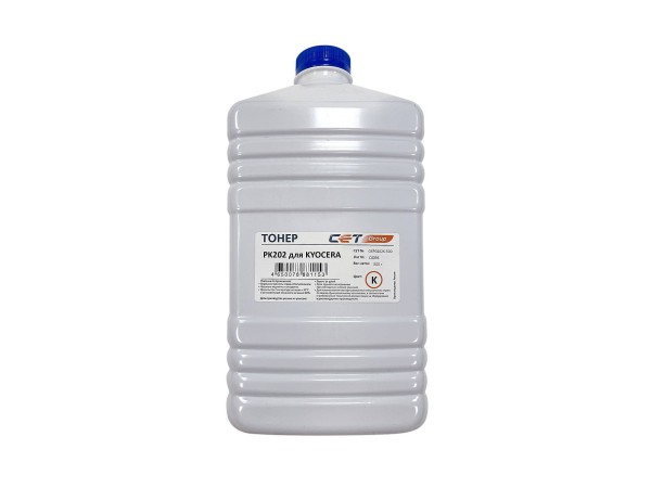 Тонер для KYOCERA FS-2126MFP/2626MFP/C8525MFP (Japan) PK202, Black, 500г/бут, (унив.) CET