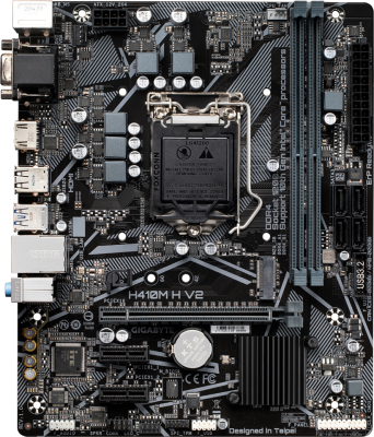 Материнская плата Gigabyte H410M H V2 (rev. 1.0)