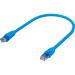 GCR Патч-корд прямой 0.75m UTP кат.6, синий, 24 AWG, ethernet high speed, RJ45, T568B, GCR-52399 Greenconnect GCR-52399