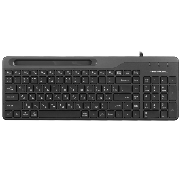 Клавиатура A4Tech Fstyler FK25 черный/серый USB slim A4Tech FK25 BLACK