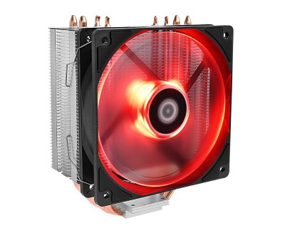 Кулер CPU ID-Cooling SE-224M-Red (универсальный, 150W, 16-31.5 dB, 900-2000 rpm, 120мм, 4pin, медь+алюминий, красная под