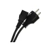 Кабель компьютер - розетка 220V EU (прямой) <VDE>3GX1,0мм2, 1,8m, медь, Telecom <TE021-CU1.0-1.8M> VCOM TE021-CU1.0-1.8M