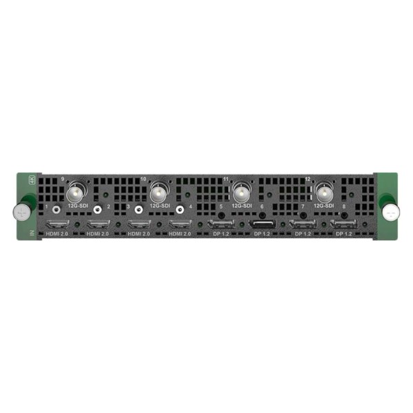 Карта входа Pixelhue [Q8_HDMI2.0+DP1.2+12G -SDI Input Card_II] HDMI2.0 / DP1.2 / 12G-SDI для Q8: приём сигналов с ноутбуков, медиаисточников и профессиональных камер/пультов вещательного класса.