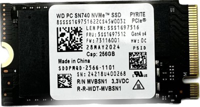 Western Digital WD SN740 256GB M.2 NVMe SSD PCIe 4.0 x4 2242 (OEM) гарантия 1 мес