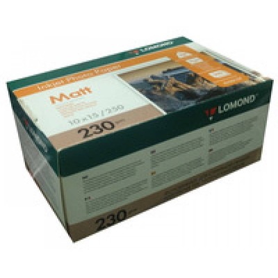 Фотобумага LOMOND Односторонняя Матовая  для струйной печати, A6, 230 г/м2, 250 листов 
