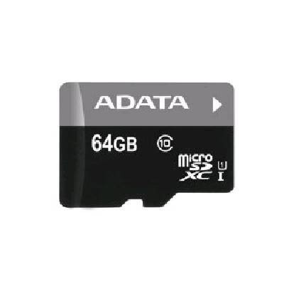 Флеш карта microSD 64GB A-DATA Premier microSDXC Class 10 UHS-I U1 (SD адаптер)